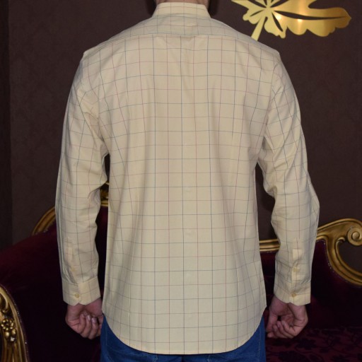پیراهن مردانه چهارخانه اسپرت آستین بلند پایتی جامه کد 1901513