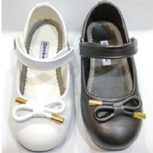 کفش بچه گانه مجلسی دخترانه طرح پاپیون طلایی (کد 171)