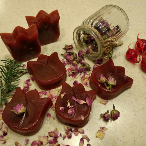 صابون گیاهی و دست ساز گلاب،رز و رزماری