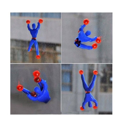 عروسک مرد عنکبوتی ملق زن چسبی دارای رنگ بندی سرگرمی کودکان ( کد محصولWT01)