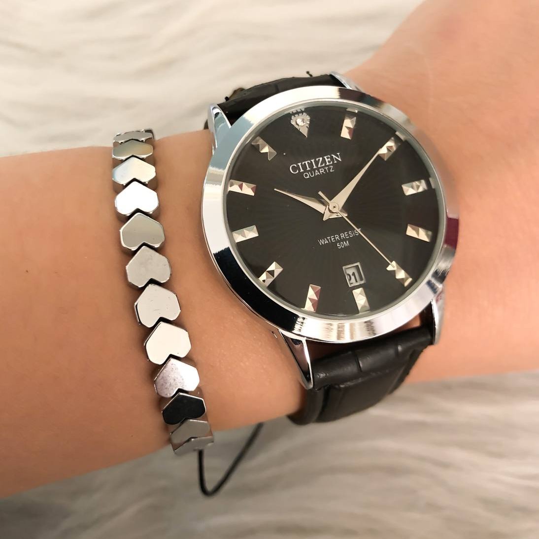  ساعت تک زنانه بندچرمی مارک سیتیزن 