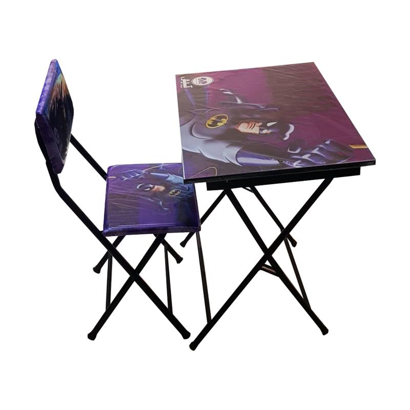 میز تحریر باکسدار تاشو - به همراه صندلی - طرح بتمن