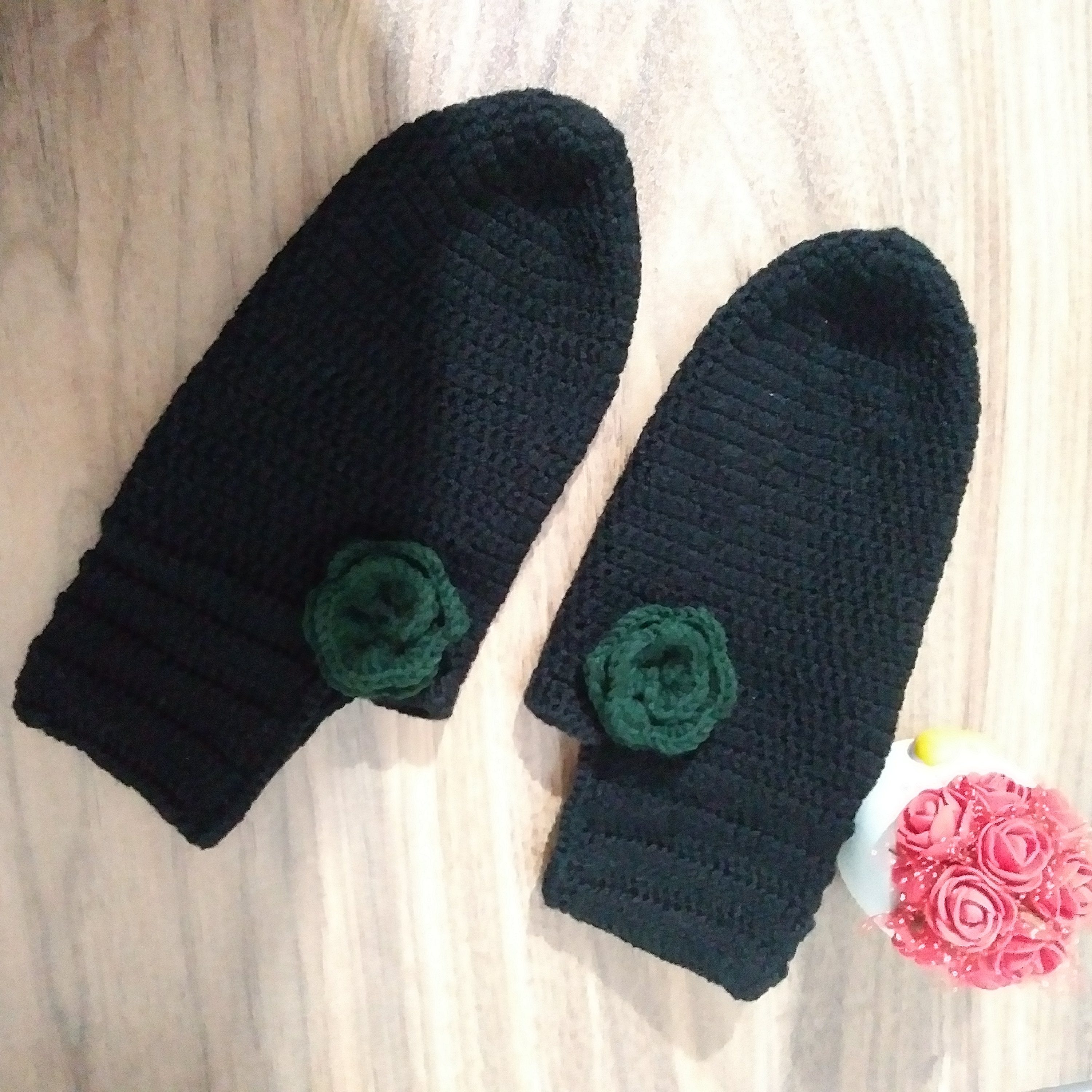 پاپوش بافت مادر و دختر متفاوت بافته شده با کاموای ایرانی ارسال رایگان