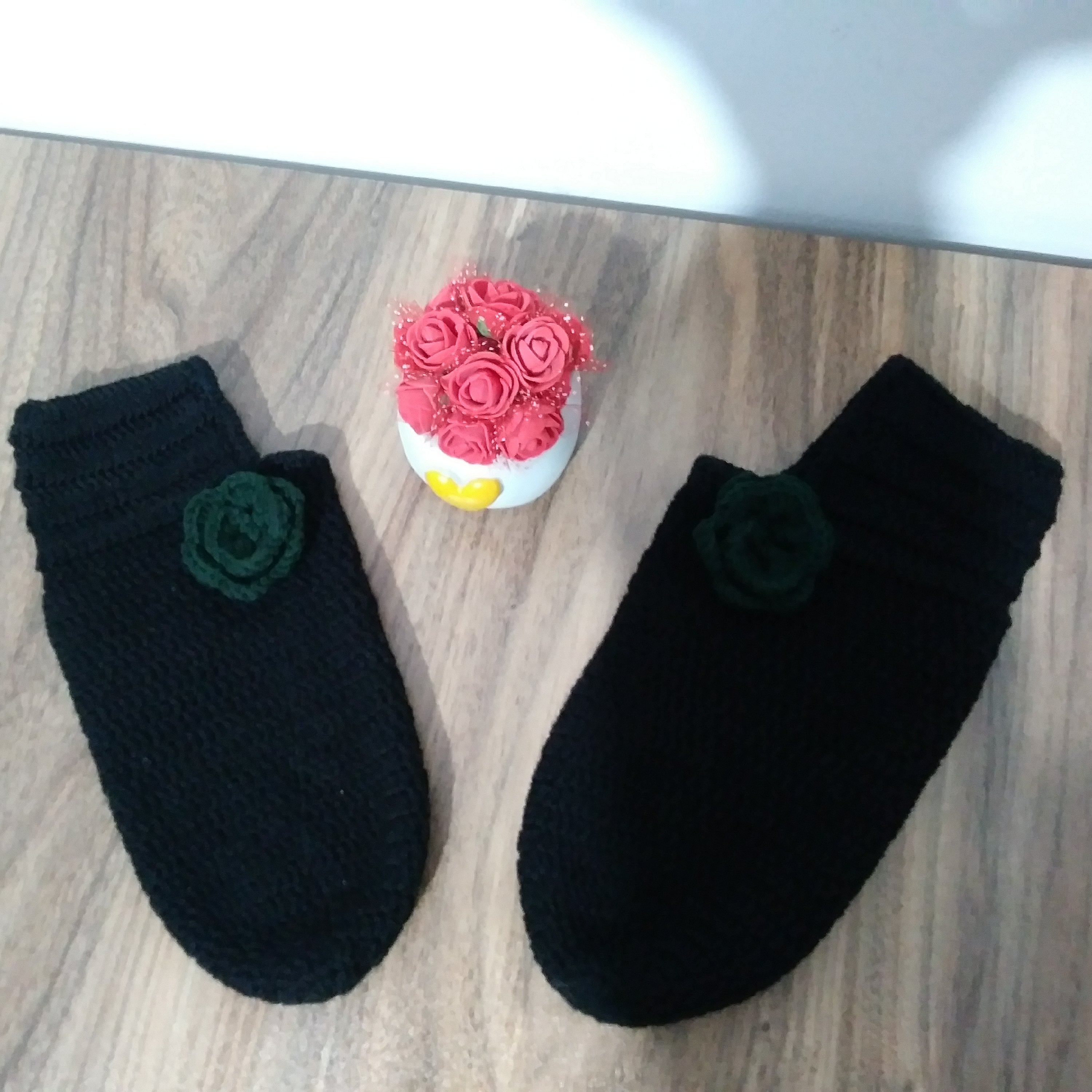 پاپوش بافت مادر و دختر متفاوت بافته شده با کاموای ایرانی ارسال رایگان