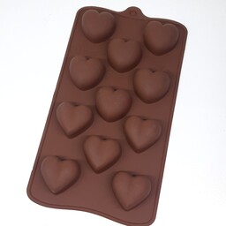 قالب شکلات جنس سلیکونی طرح قلب ساده