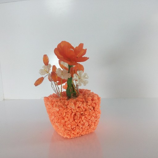 گل کریستال نارنجی
