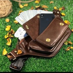 کیف کمری چرم طبیعی مردانه (دستدوز)
