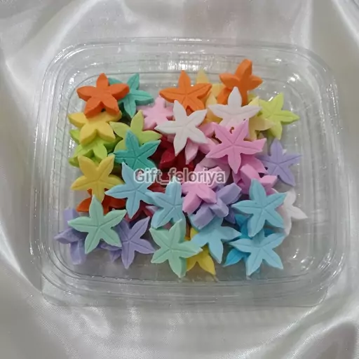 قند رنگی و خوراکی طرح گل  بسته 100گرمی(کد 11)