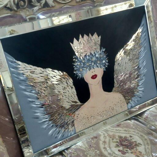 تابلو آینه کاری طرح فرشته 