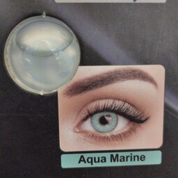 لنز چشم فصلی رنگ آکوا مارین( Aqua marin) ساخت کره بامجوز بهداشت واستاندارد اروپاCE.با آبرسانی بالا 45درصد و جالنزی  هدیه
