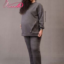 ست بارداری آنیسا سویشرت شلوار بارداری ست حاملگی ست سایز بزرگ ست شیردهی
