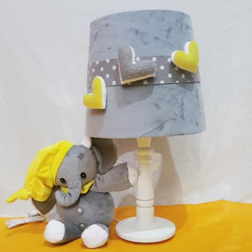 آباژور رومیزی کودک مدل فیل کلاهدار