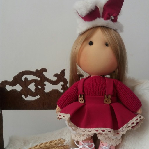 عروسک روسی خرگوشی صورتی