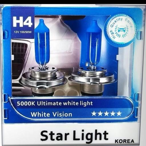 لامپ هالوژن یخی اچ چهار استار لایت h4 starlight دو عددی