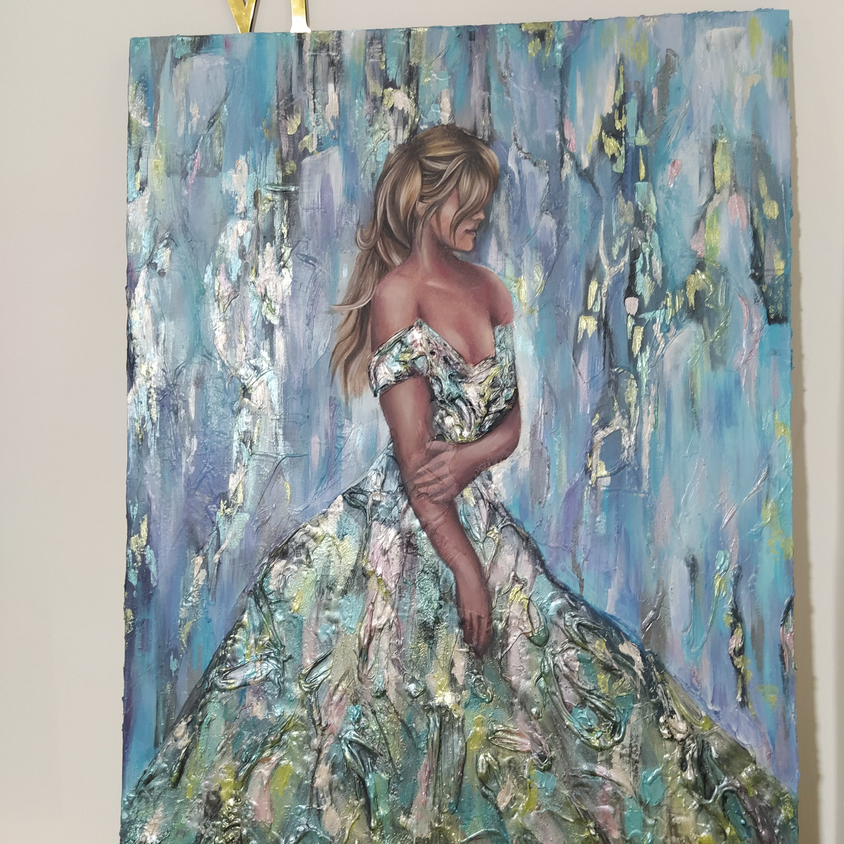 تابلو مدرن فوق متالیک برجسته ( 60×80سانتی متر )