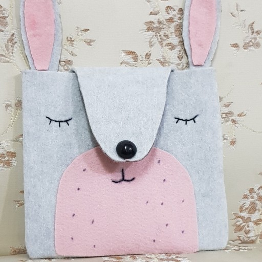 کیف دوشی بچگانه دست دوز خرگوش