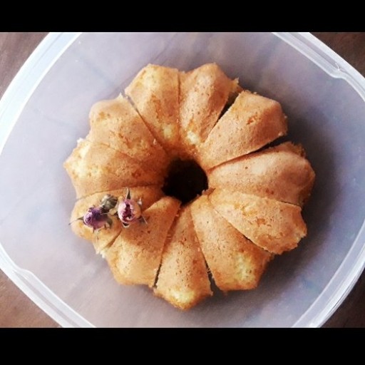 کیک خانگی وانیلی(نرم و اسفنجی)مناسب خامه کشی