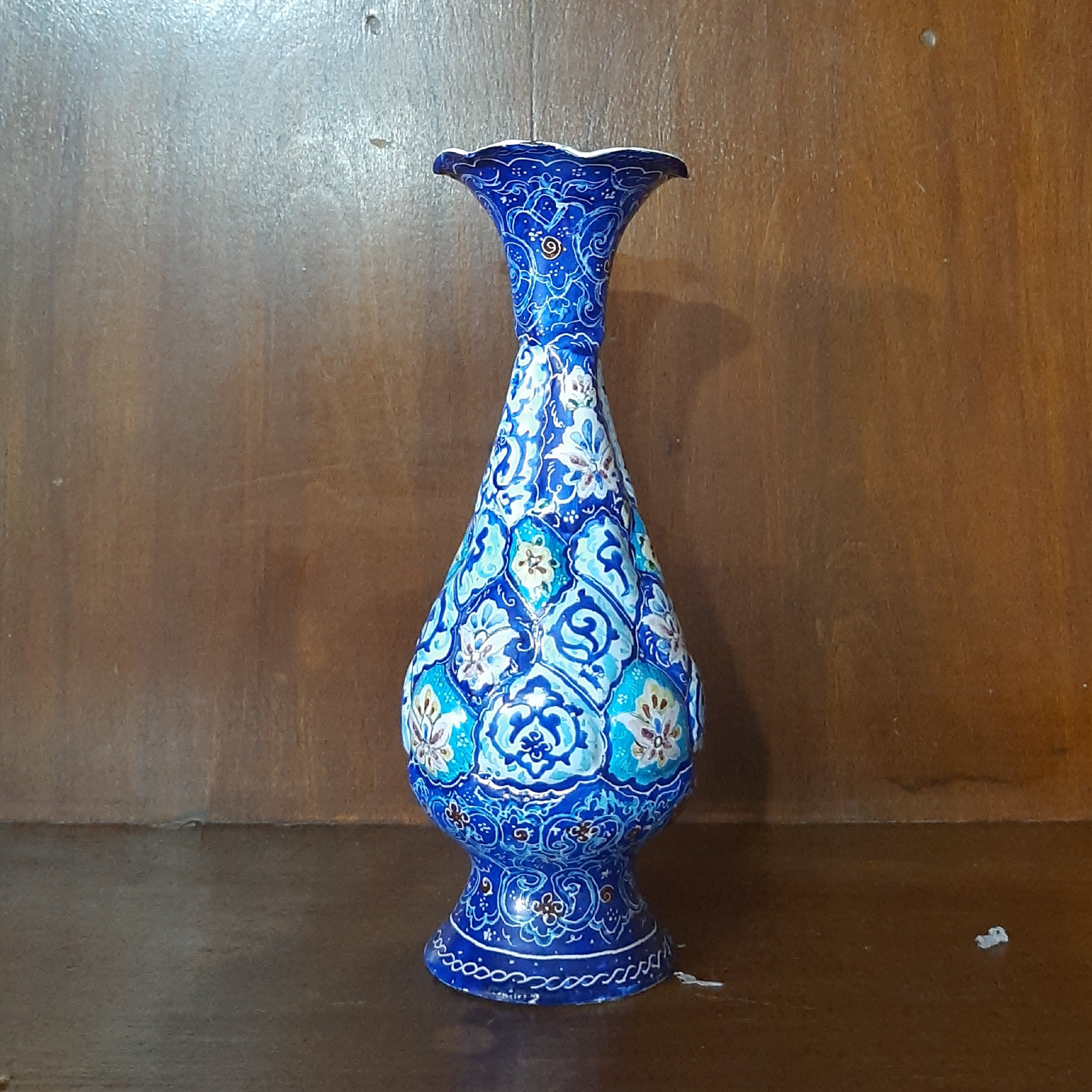 گلدان میناکاری طرح اسلیمی پرداز( جفت)