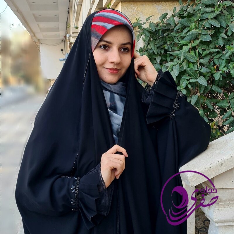 چادر مشکی سنبادی جواهردوزی سحر حجاب صفری ارسال رایگان با هدیه و تضمین دوخت و کیفیت پارچه همراه با ضمانت شست شو 