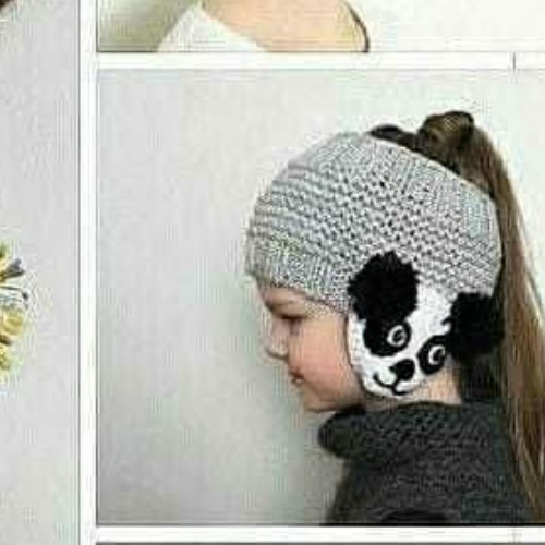 هدبند بافتنی کودک