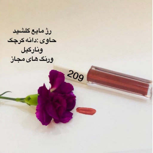 رژ مایع کاملا گیاهی 209بسیار جذاب