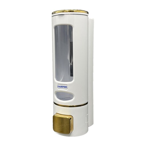 جامایع دستشویی دیواری فرپود مدل رز سفید با دکمه طلایی