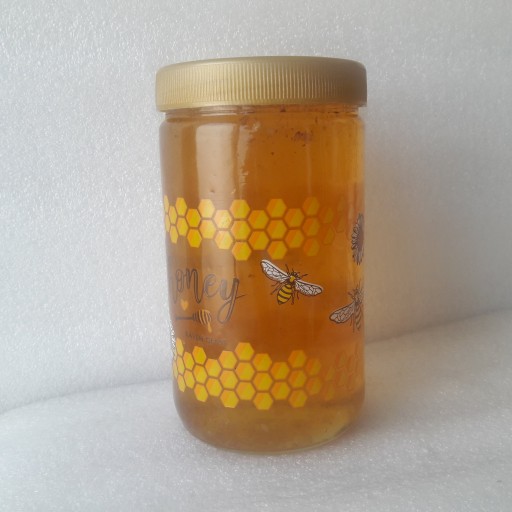 عسل گون خام شیشه زنبوری
