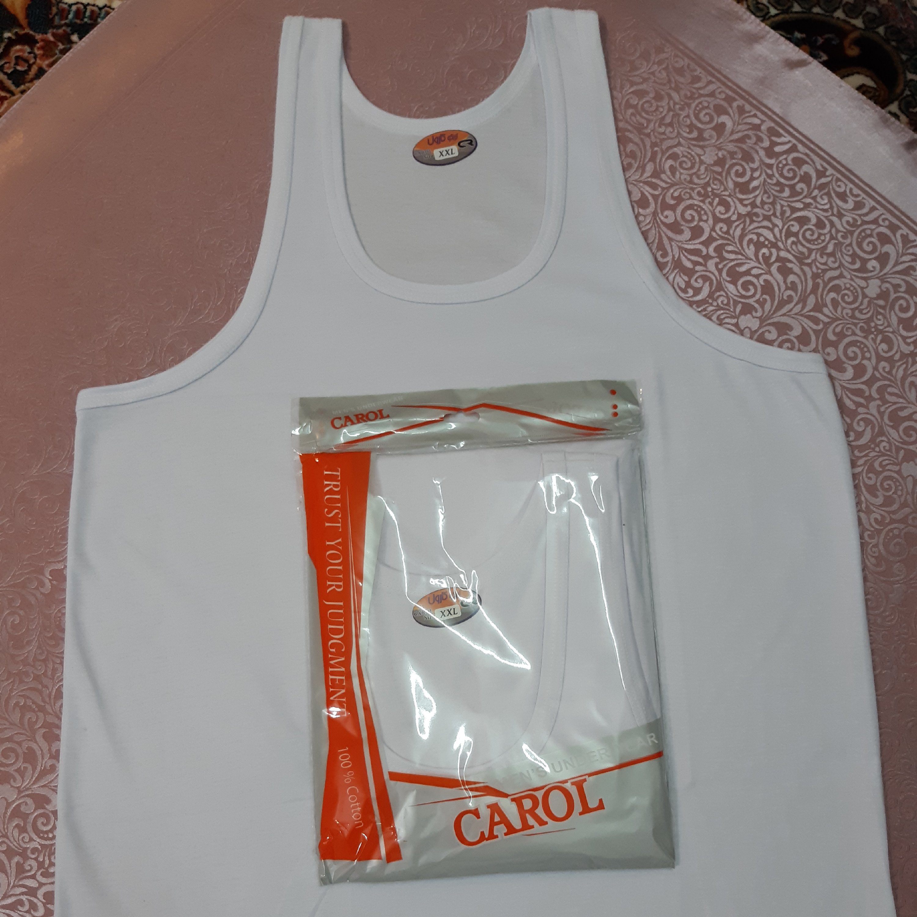 پک 3عددی زیرپوش مردانه رکابی سایز L و XL