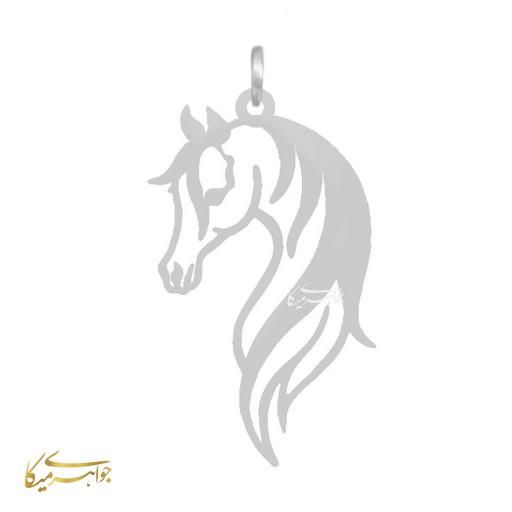 آویز گردنبند اسب نقره 925 عیار جواهری میکا کد 0620754