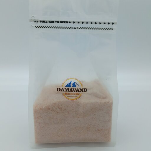نمک صورتی دانه صدفی صادراتی دماوند بسته 500 گرمی مناسب دیابت یا قند خون و کم کاری تیروئید و پیشگیری و مصارف روزانه