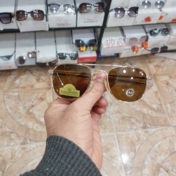 عینک آفتابی پلیسی مردانه و زنانه مارک آمریکن اپتیکال Ao ao 54 (رنگ قهوه ای )