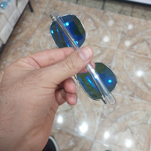 عینک آفتابی اسپرت مردانه و زنانه مارک آمریکن اپتیکال(Ao) شیشه سنگ نشکن(رنگ سبز فریم نقره ای)