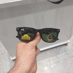 عینک آفتابی مردانه و زنانه مارک ریبن  شیشه سنگ و یووی 400 استاندارد(رنگ سبز )