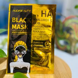 ماسک صورت ورقه ای black mask برند هدا بیوتی