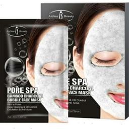 ماسک ورقه ای حبابی بامبو مخصوص منافذ باز آیچون بیوتی – Aichun Beauty Pore Spa Bamboo Charcoal Bubble Face Mask

