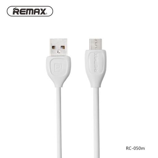 کابل شارژ Micro-USB ریمکس مدل RC-050m رنگ سفید طول 1 متر