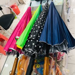 چتر مردانه و زنانه دسته بلند در طرح های مختلف