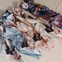 روسری ساتن ابریشم مجلسی زنانه،رنگبندی مشابه عکس سایز 110 برندسیمارو