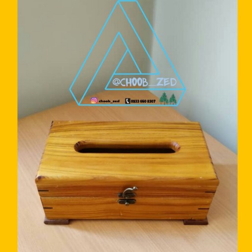 جعبه دستمال چوبی پایدار z1