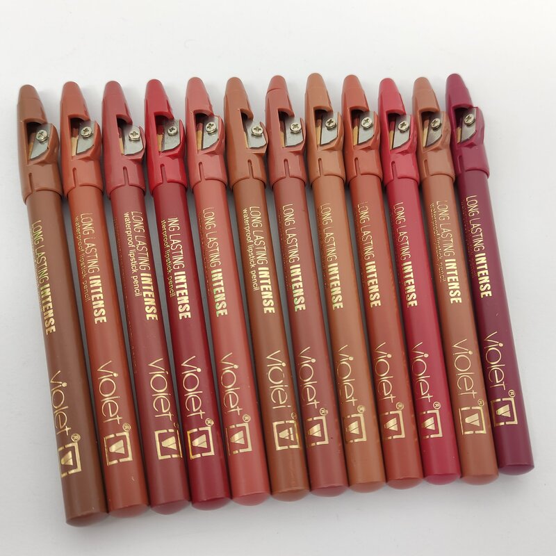 رژلب مدادی تراش دار  ویولت. 12 رنگ حرفه ای نود . ماندگاری بالا. ویتامین E. ساخت فرانسه