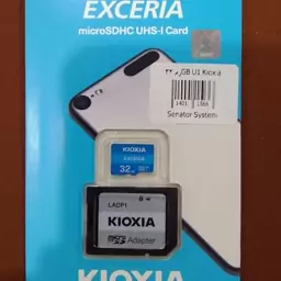 مموری 32GB ExceriaKioxia با گارانتی U1 کلاس 10 رنگ آبی