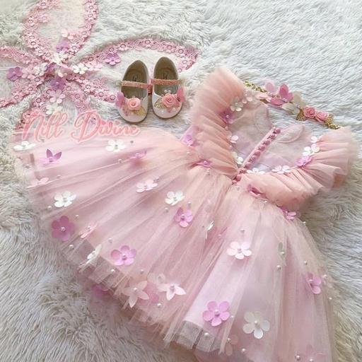لباس مجلسی پرنسسی دخترانه رویا با ارسال رایگان