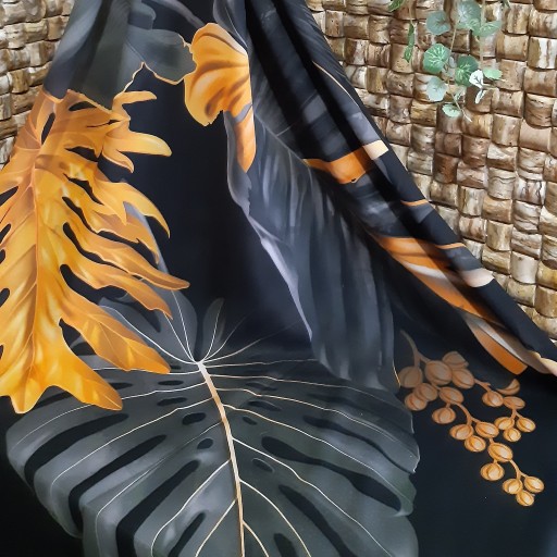 روسری حریر طرح پاییزستان(3_20)