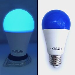 لامپ حبابی آبی LED رنگین لایت E27 9W
