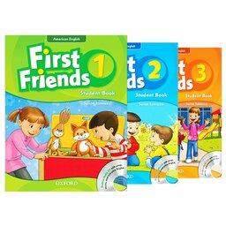 مجموعه 3 جلدی کتاب های امریکن فرست فرندز American First Friends
 به همراه کتاب کار 
 سایز وزیری 