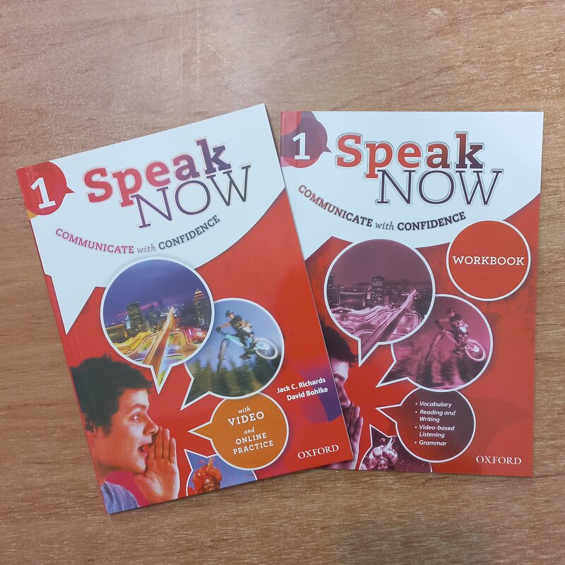 کتاب زبان اسپیک نو  Speak Now 1 به همراه کتاب کار سایز وزیری