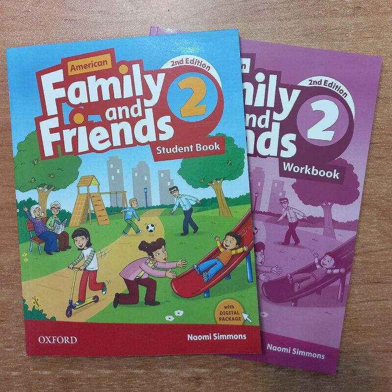 کتاب زبان فمیلی فرندز  American Family and Friends 2 ویرایش دوم به همراه کتاب کار