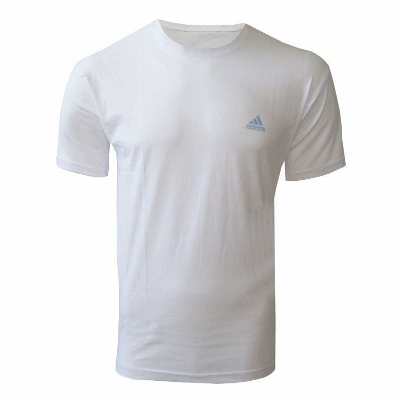 تی شرت روانبخش رنگ سفید یقه گرد نخی ساده شوقی
