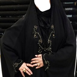 چادر عبا عربی مجلسی جواهر دوزی سنگ دوزی درجه یک و زیبا