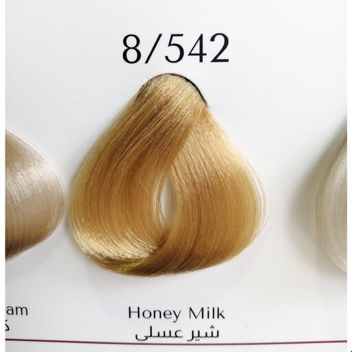 رنگ مو ترکیبی 8/542  شیر عسلی، لیزانو بدون آسیب و کراتین دار 